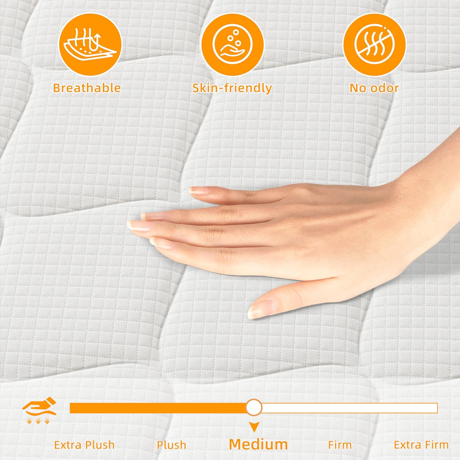 Queen Mattress, 10 Inch Hybrid Mattress in a Box with Memory Foam and Individual Pocket Springs - Medium Firm, Motion Isolation, Extra Edge Support & Pressure Relief, CertiPUR-US Certified - Image 5