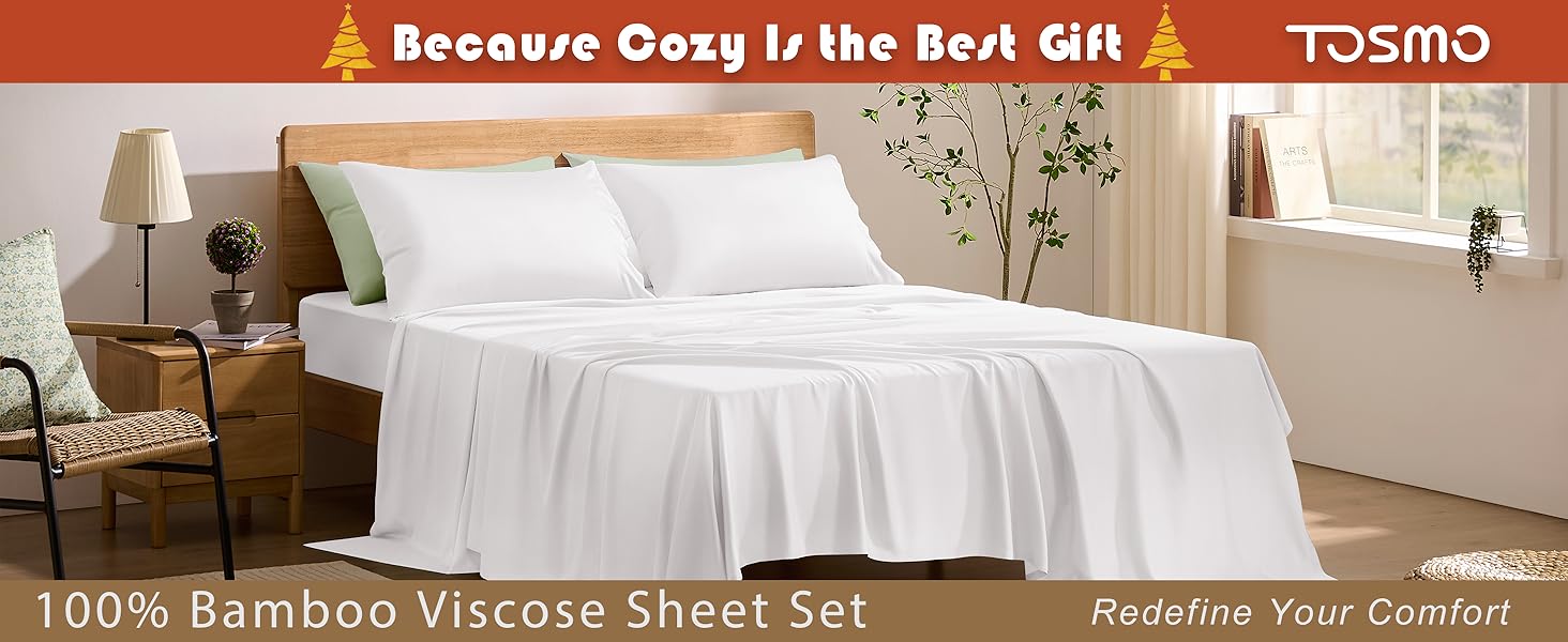 bamboo sheets queen white