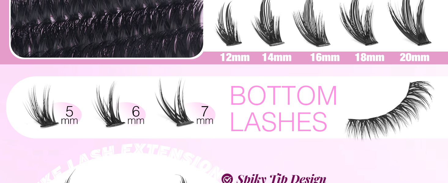 wispy lash clusters