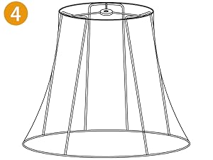Lampshade installation instruction diagram 4