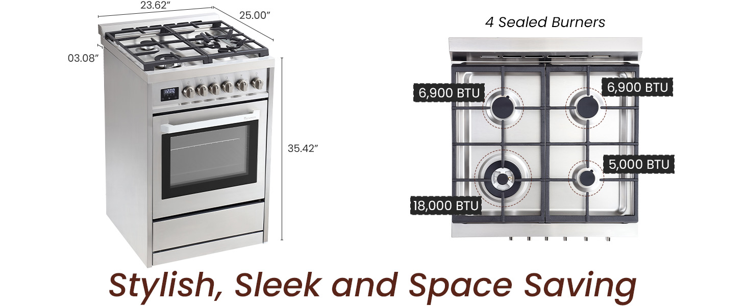Rangaire RRG241TS 24" Gas Range
