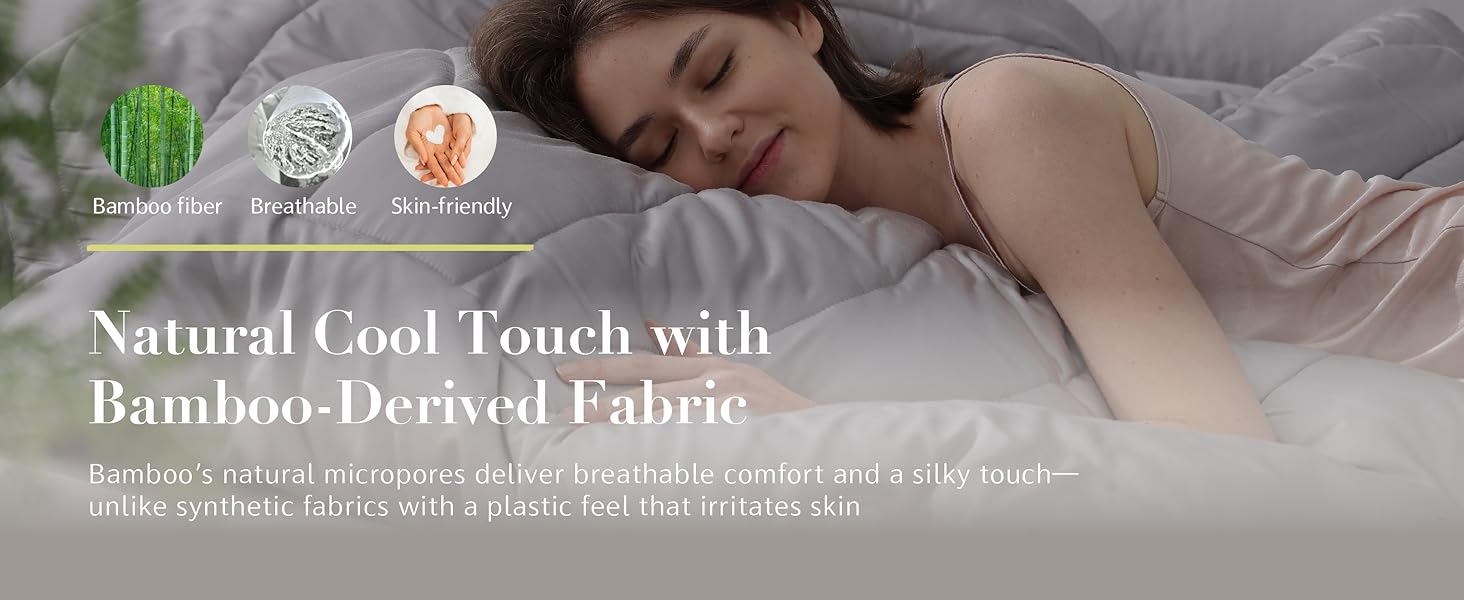 Skin-Safe Nature soft silky lightweight reversible summer tencel gentle hypoallergenic night sweats