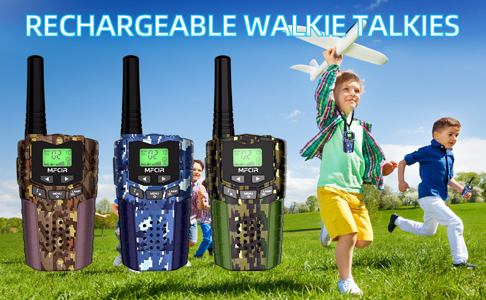 Walkie Talkies for Kids Rechargeable 3 Pack