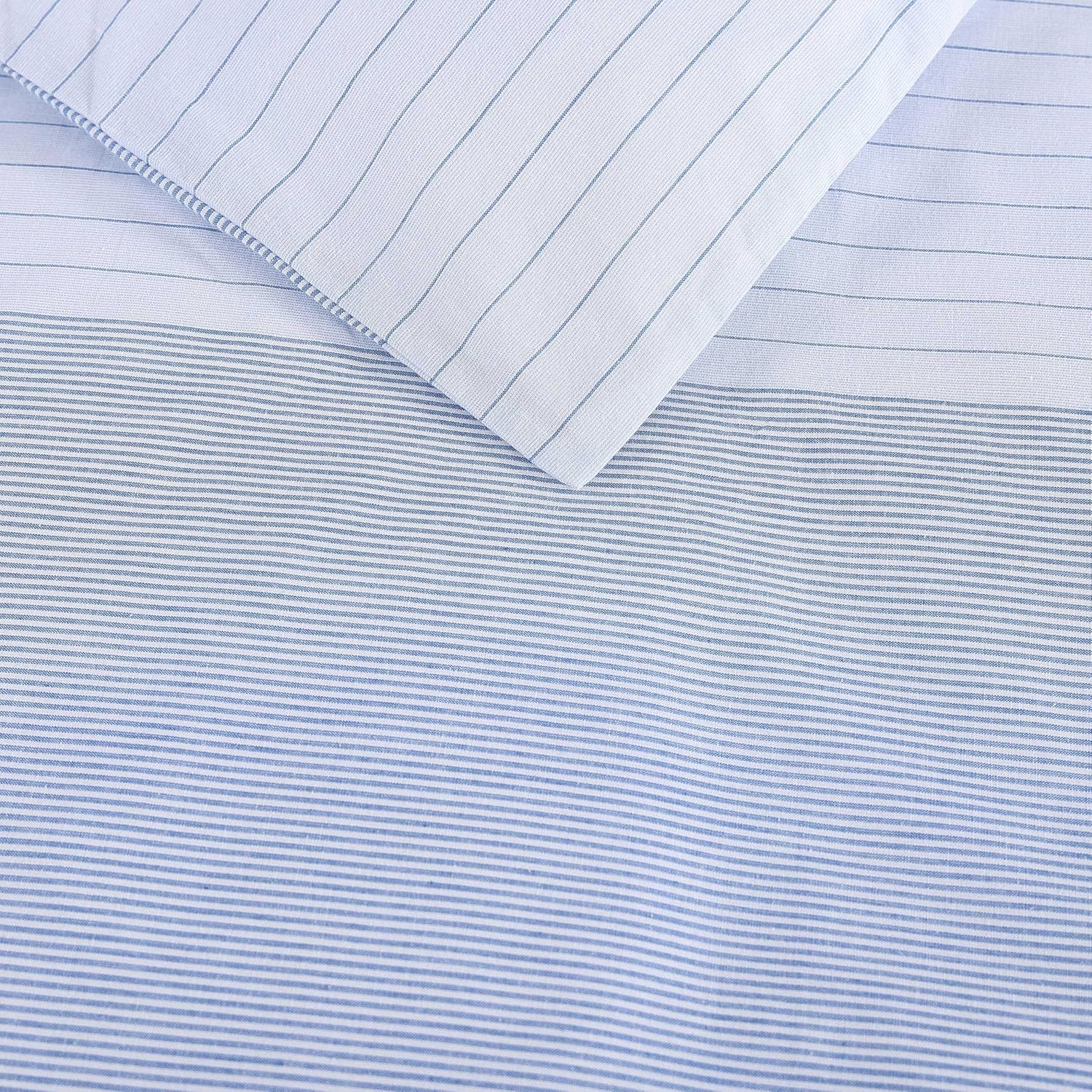 Tommy Hilfiger - King Comforter Set, Super Soft Bedding with Matching Sham, Breathable Bed Essentials (Modern Stripe White, King) - Image 6