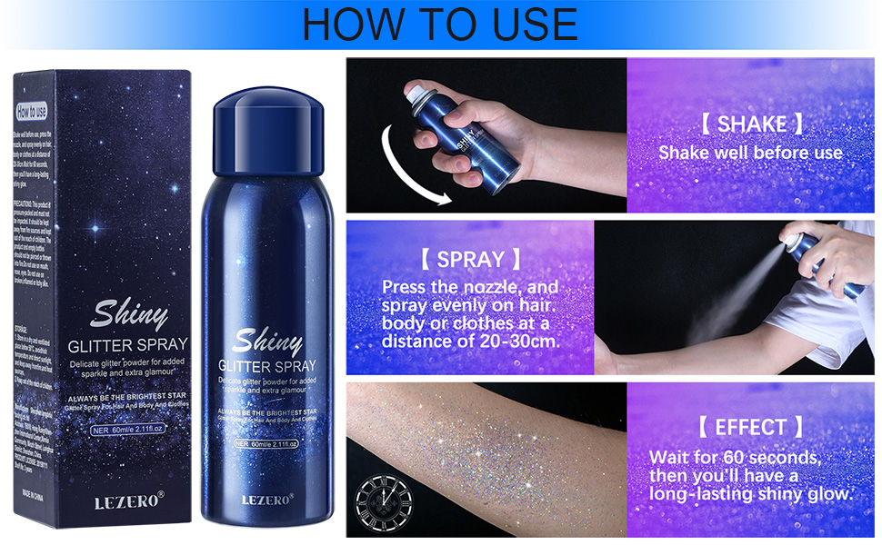 shiny Glitter spray