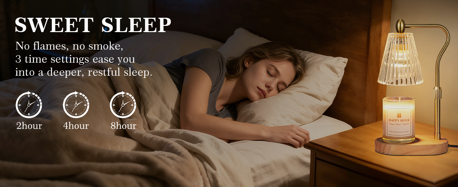 candle warmer lamp with timer