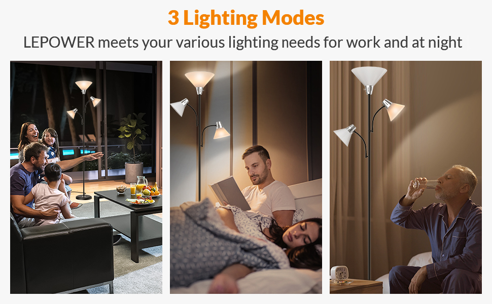 Floor Lamps black Adjustable Floor Lamp Bedroom office