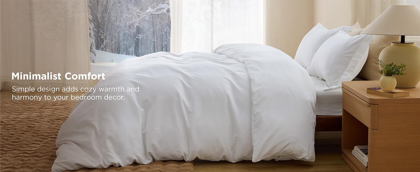 Bedsure Duvet Cover Soft Double Brushed Bedding Set for Kids Adults Zipper Closure NO Comforter