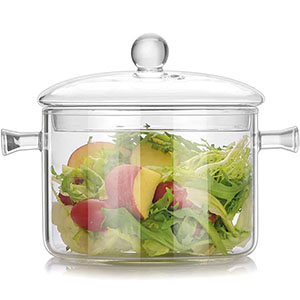 Glass Saucepan with Cover