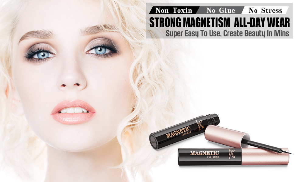 STRONG MAGNETISM, ALL-DAY WEAR, Super Easy To Use, Non Toxin, No Glue, No Stress
