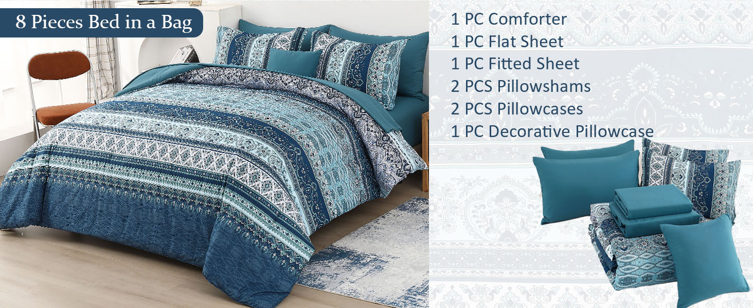 Boho Comforter Set