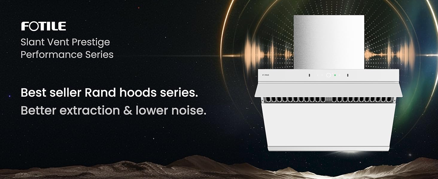 Best seller Rand hoods series. Better extraction & lower noise.