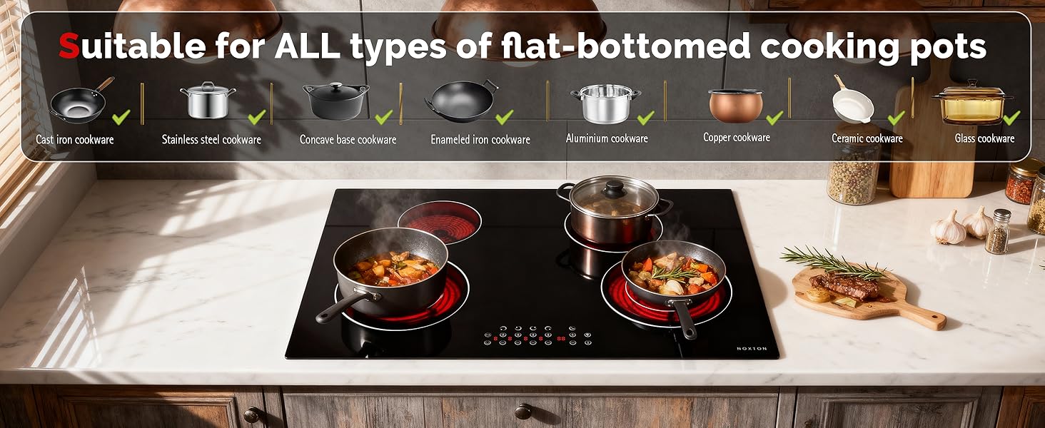 4 burner electric cooktop