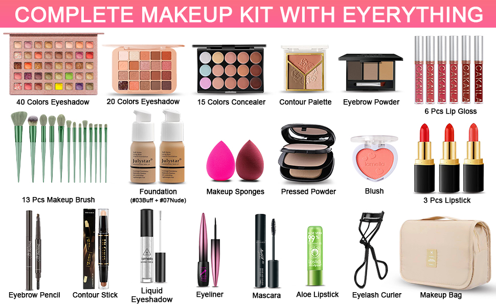makeup set with everything