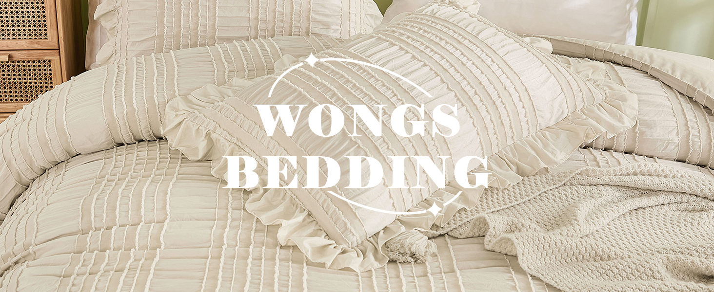 Seersucker Ruffle Comforter Set 