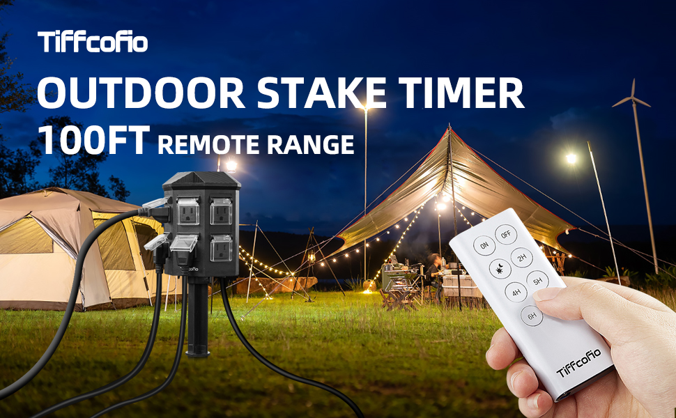 outdoor power stake timer