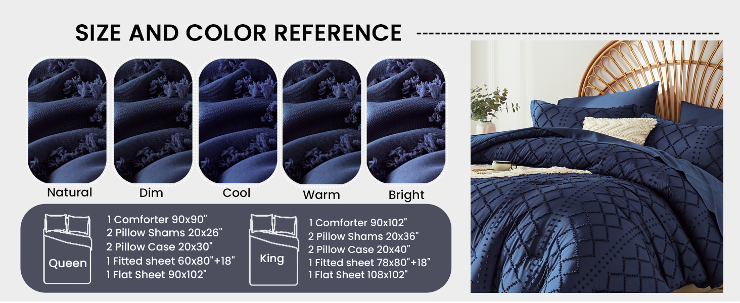 king comforter set 7 piece