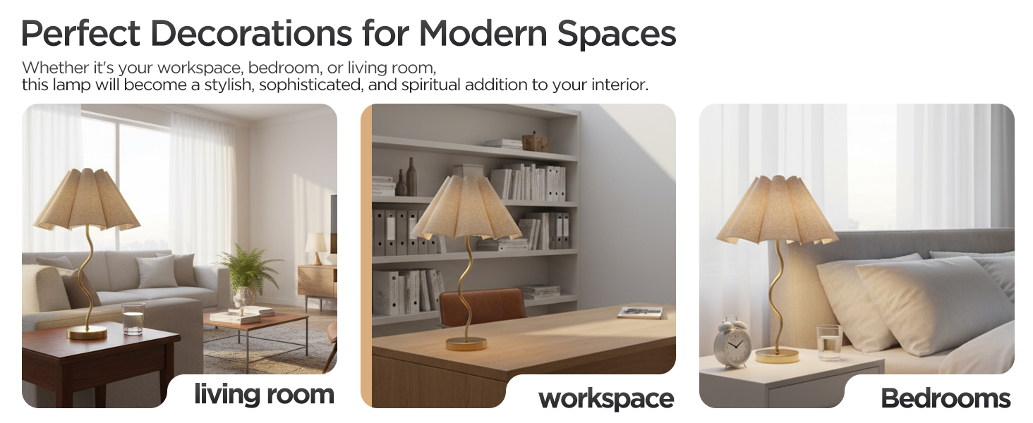 Small Table Lamp, Bedside Nightstand Lamp with Adjustable Beige Lampshade, Morden Mini Desk Lamp