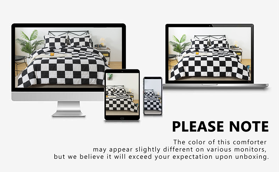 farmhouse plaid comforter