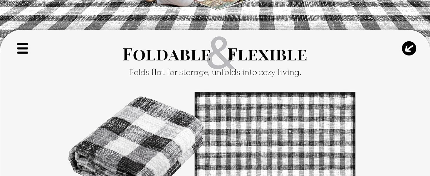 Checkered Easy Area Rug