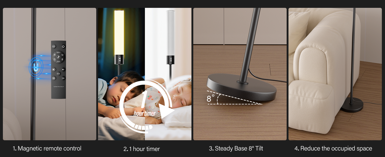 rgb lamp floor lamps standing lamp for bedroom living room reading modern office dimmable corner