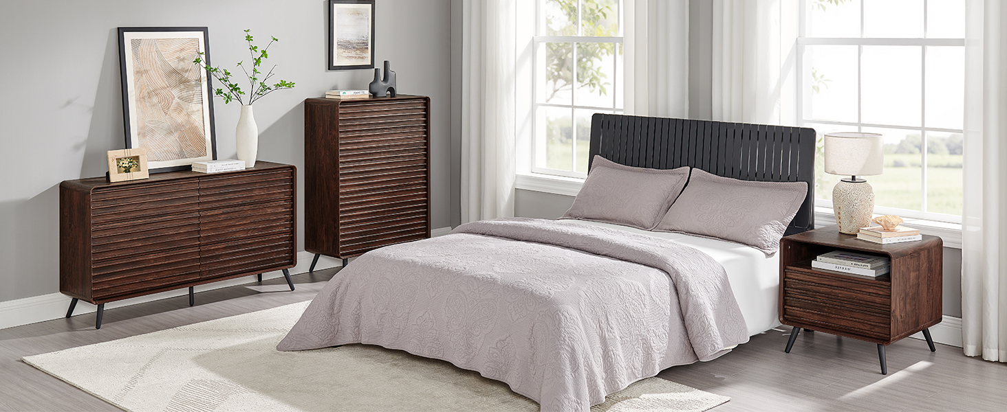 night stand set 2 drawers