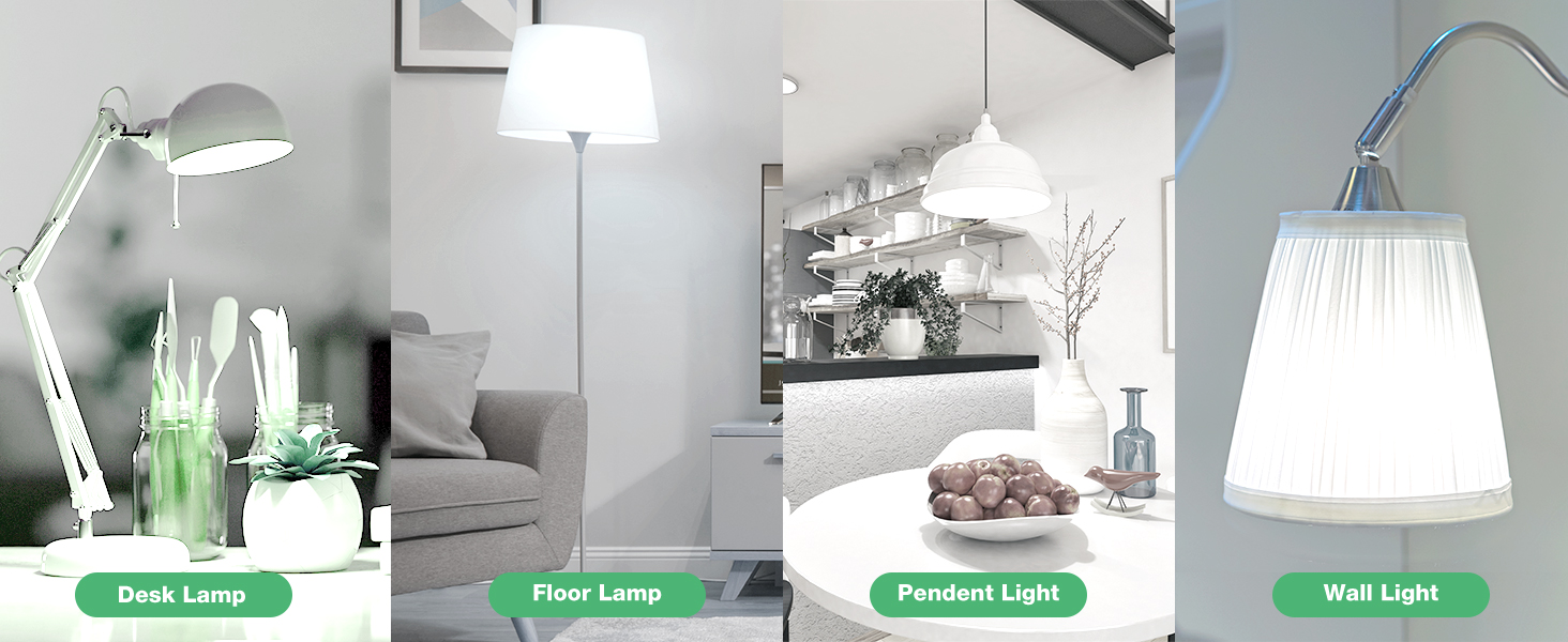 a19 led light bulbs 100w daylight 5000k cool white wide application