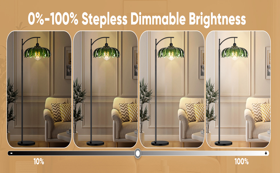 dimmable floor lamp with remote