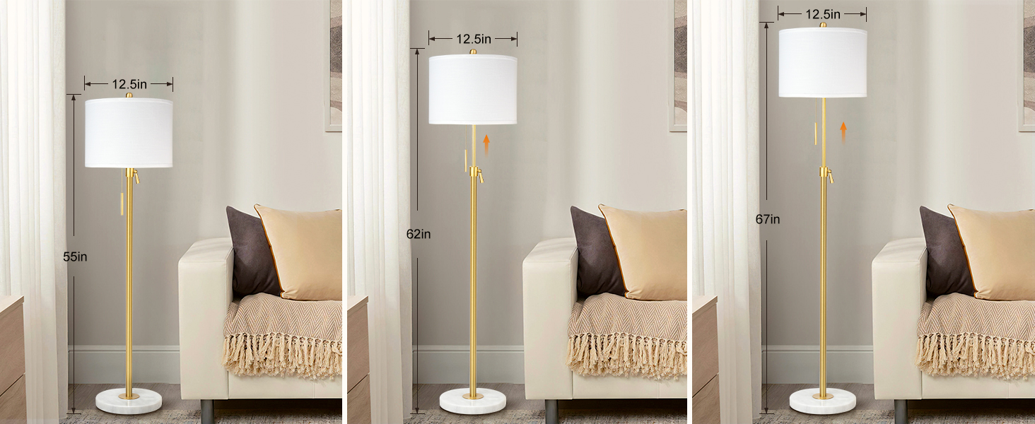 gold floor lamp