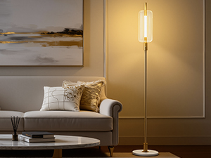 Modern Glass Floor Lmp