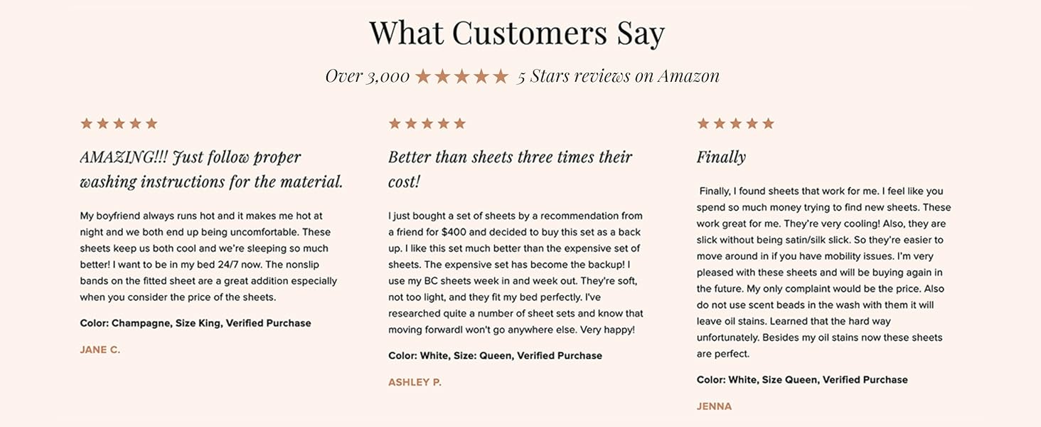 What our Customers Say..