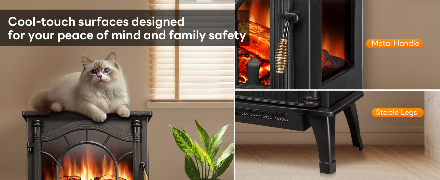 Cool-touch surfaces designed for your peace of mind and family safety.