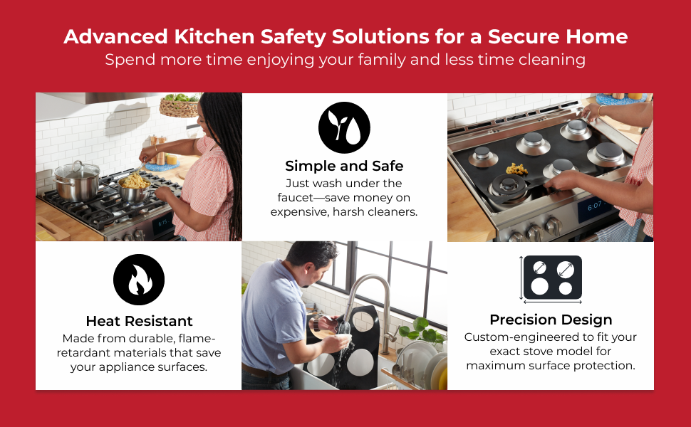 parts protector de estufa para la grasa  accessories smooth surface mat gaurd