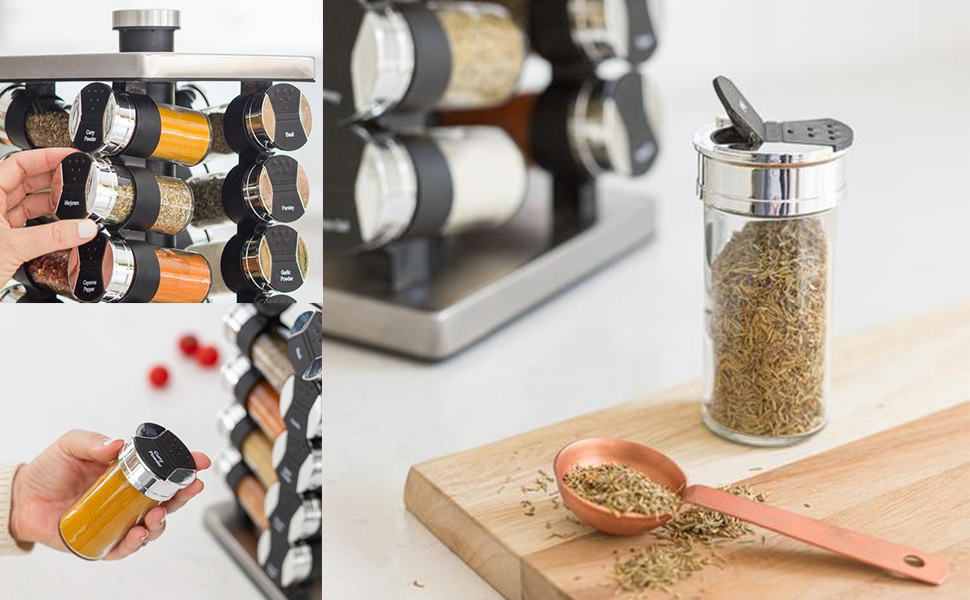 Orii Kitchen Spice Rack Organizers up close