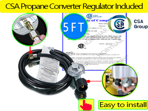 propane burner outdoors