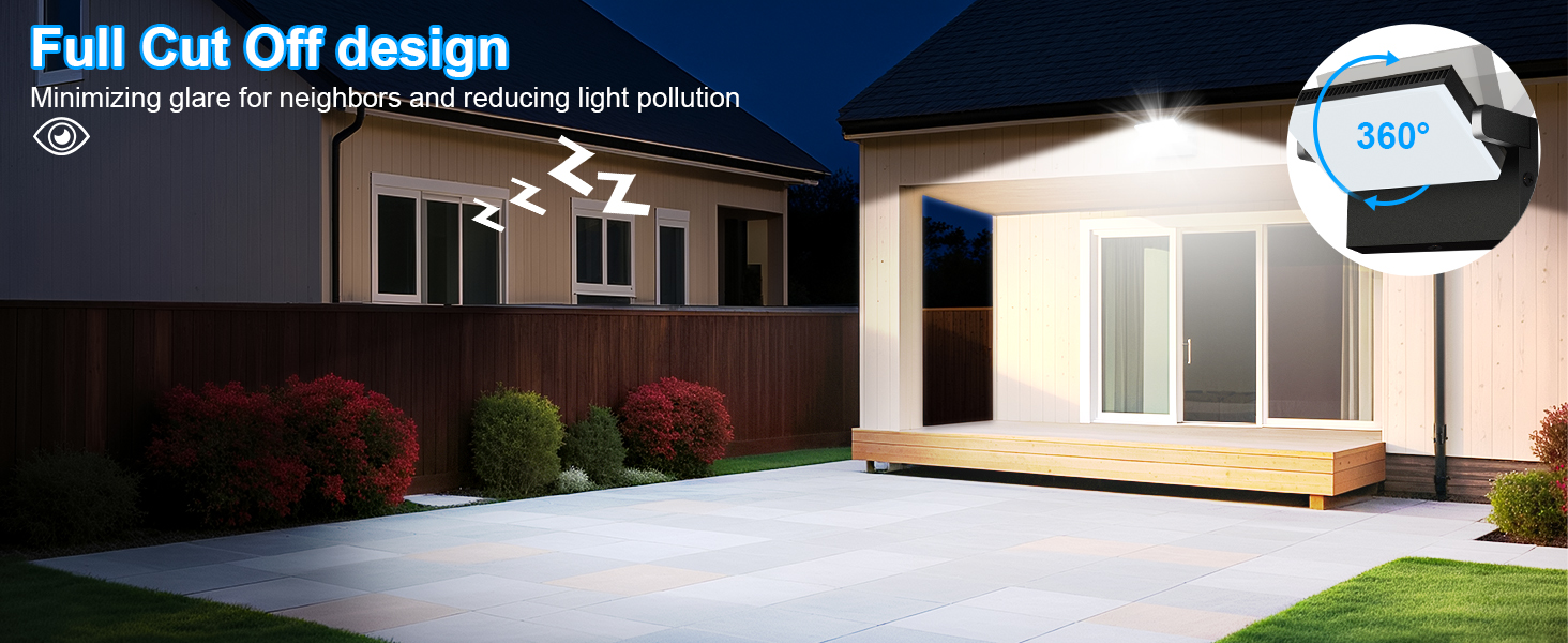 360 rotatable modern wall light outdoor