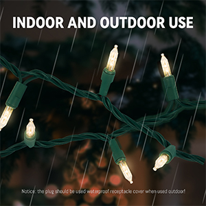 white lights string outdoor