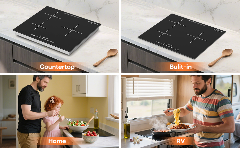 induction hot cooktop