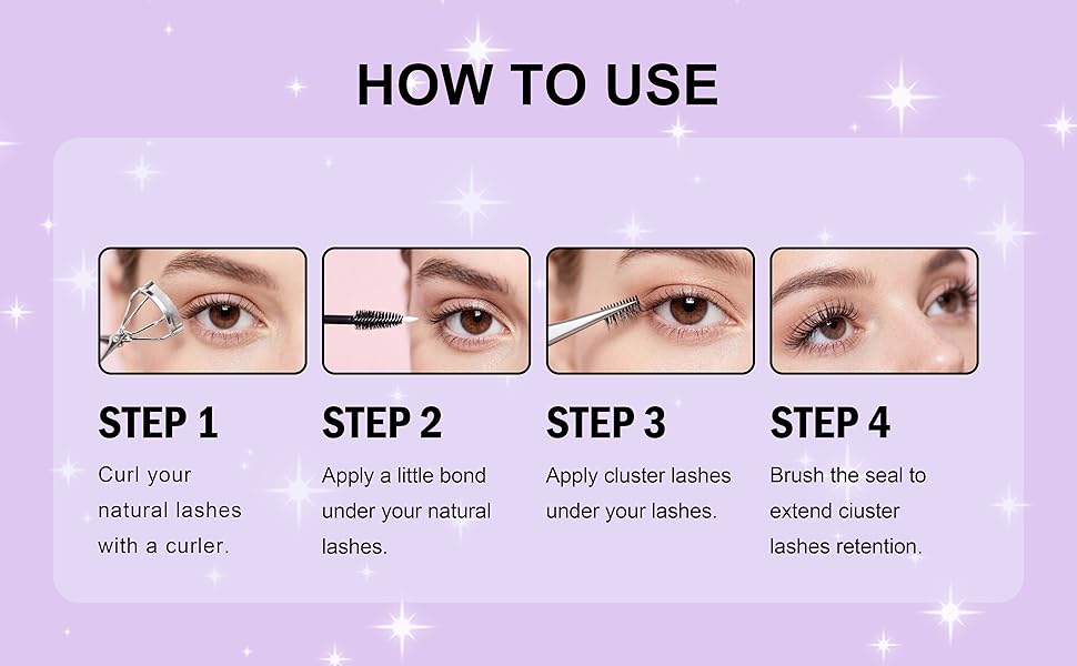 Volume Cluster Eyelash Extensions