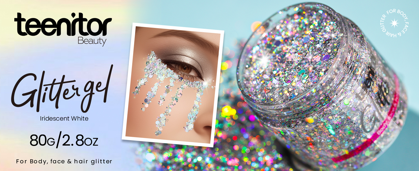 Body glitter Body glitter gel silver body glitter 