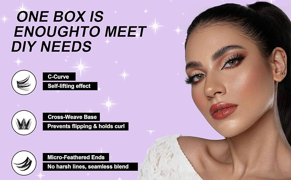 Wispy Eyelash Clusters