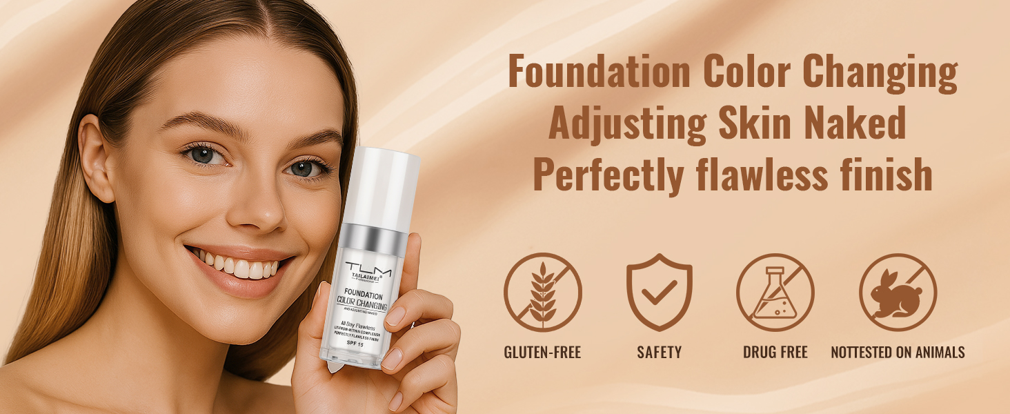TLM color changing foundation