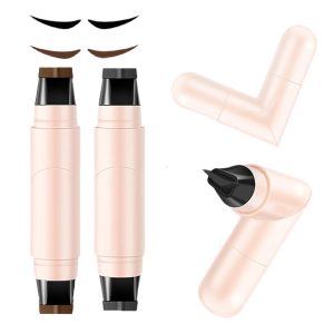 Foldable Eyeliner Stamp, 2pcs Gel Eyeliner Stamp Pen Set, Waterproof Eyeliners Tool, Smudge Proof Eyeliners Pen for Beginners