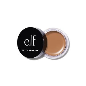 e.l.f. Putty Bronzer, Creamy & Highly Pigmented Formula, Creates a Long-Lasting Bronzed Glow, Infused with Argan Oil & Vitamin E, Tan Lines, 0.35 Oz