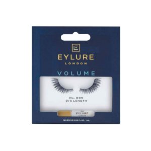 Eylure Volume Accent No. 005 Reusable Eyelashes, Adhesive Included, 1 Pair