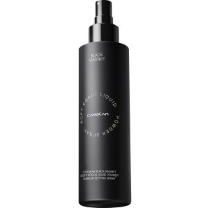 CARSLAN Black Magnet Liquid Powder Makeup Setting Spray, 16H Longlasting Oil Control Lock Face Makeup, Smudgeproof, Waterproof Finishing Spray, 100ml/3.4 Fl Oz