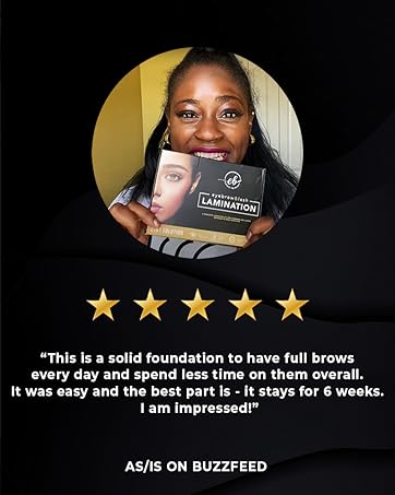 eye brow lamination lift home