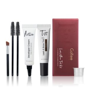 Lash Color Kit Brown Professional Lash and Brow Color Kit with Natural Effects Long Lasting Lasts 4 Weeks Easy to Use for Salon & Home Use