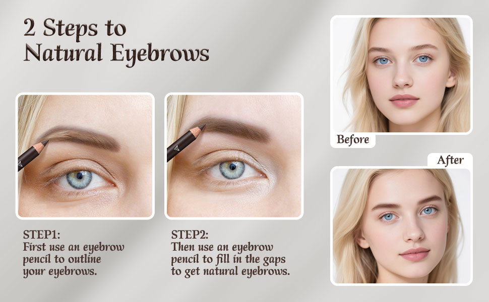 Create natural eyebrow color