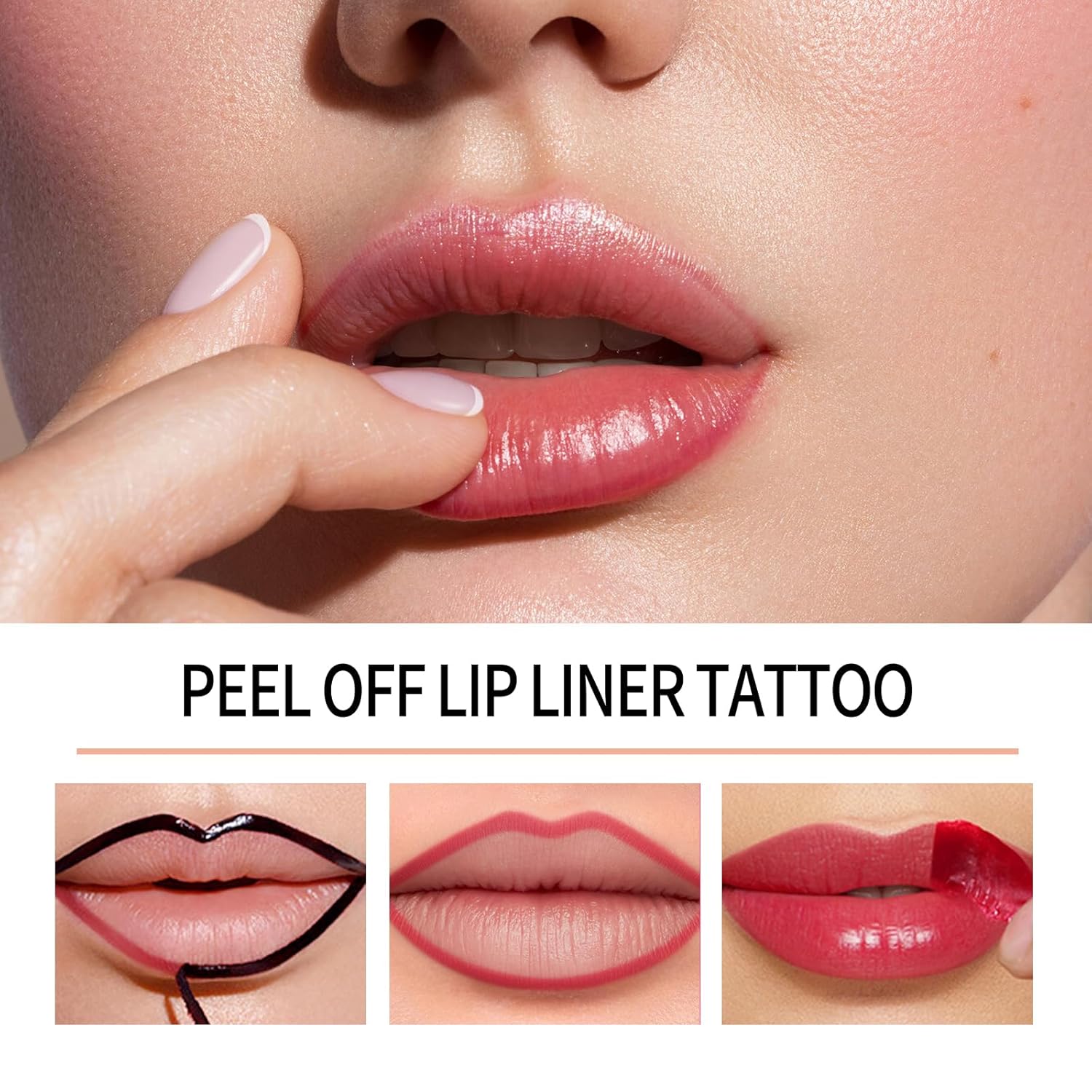 4Pcs Peel Off Lip Liner Stain Set - Long-Lasting, Smudge-Proof, Waterproof Nude Matte Lip Tint, Non-Fading Peel Off Lip Color, Effortless Precision & Full Coverage, 24H Color Hold - Image 7